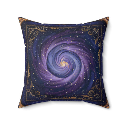 Spiral Galaxy Throw Pillow