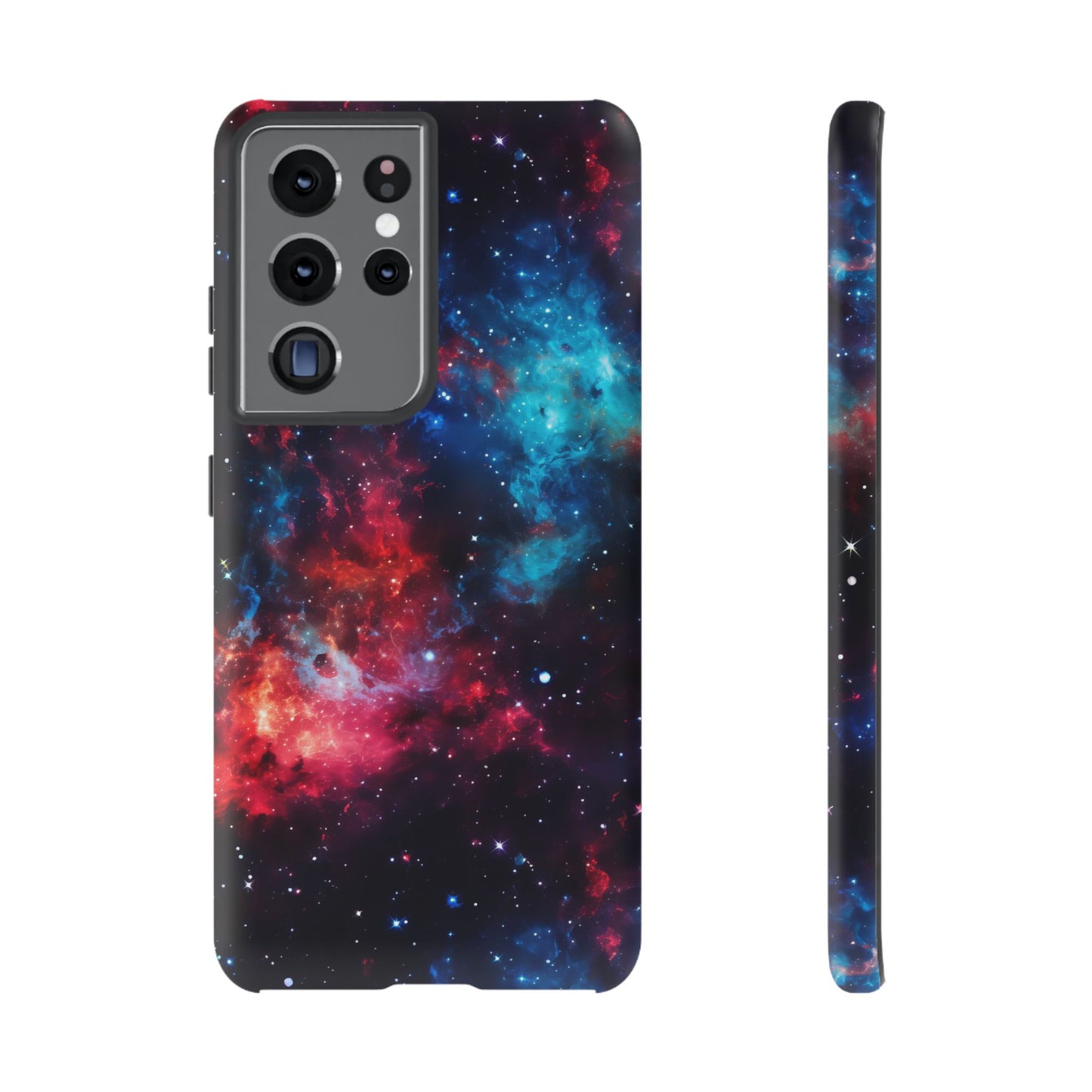 Red and Blue Nebula Phone Case