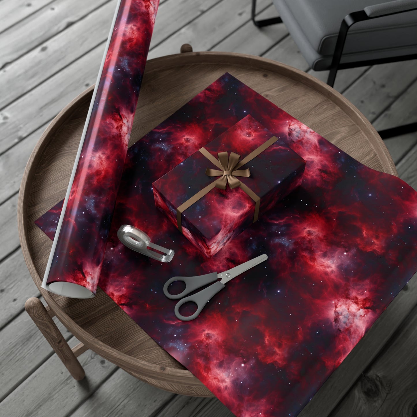 Crimson Nebulae Wrapping Paper