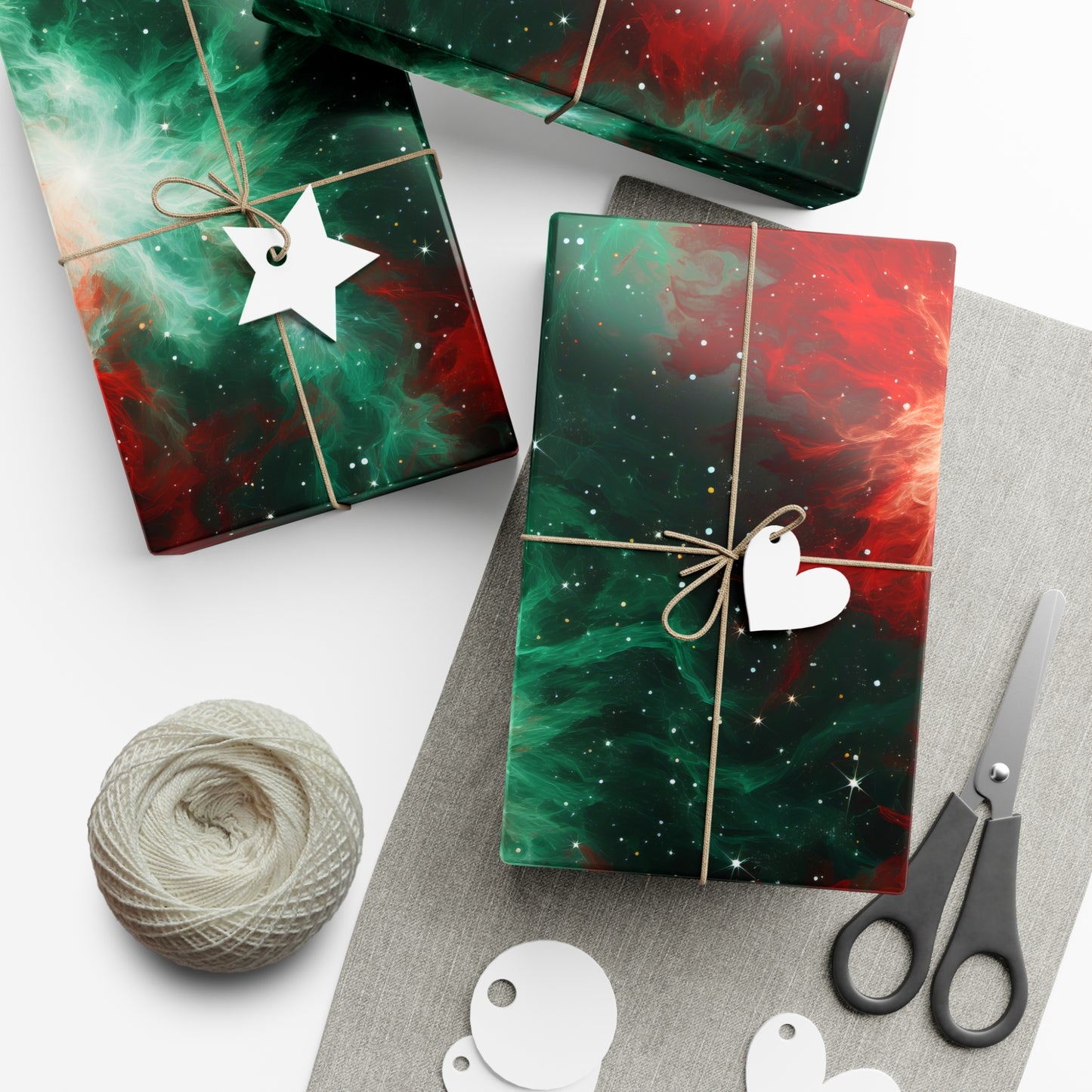 Festive Nebula Wrapping Paper