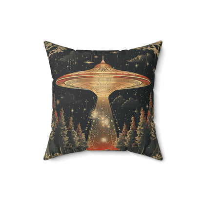 Forest Abduction Throw Pillow