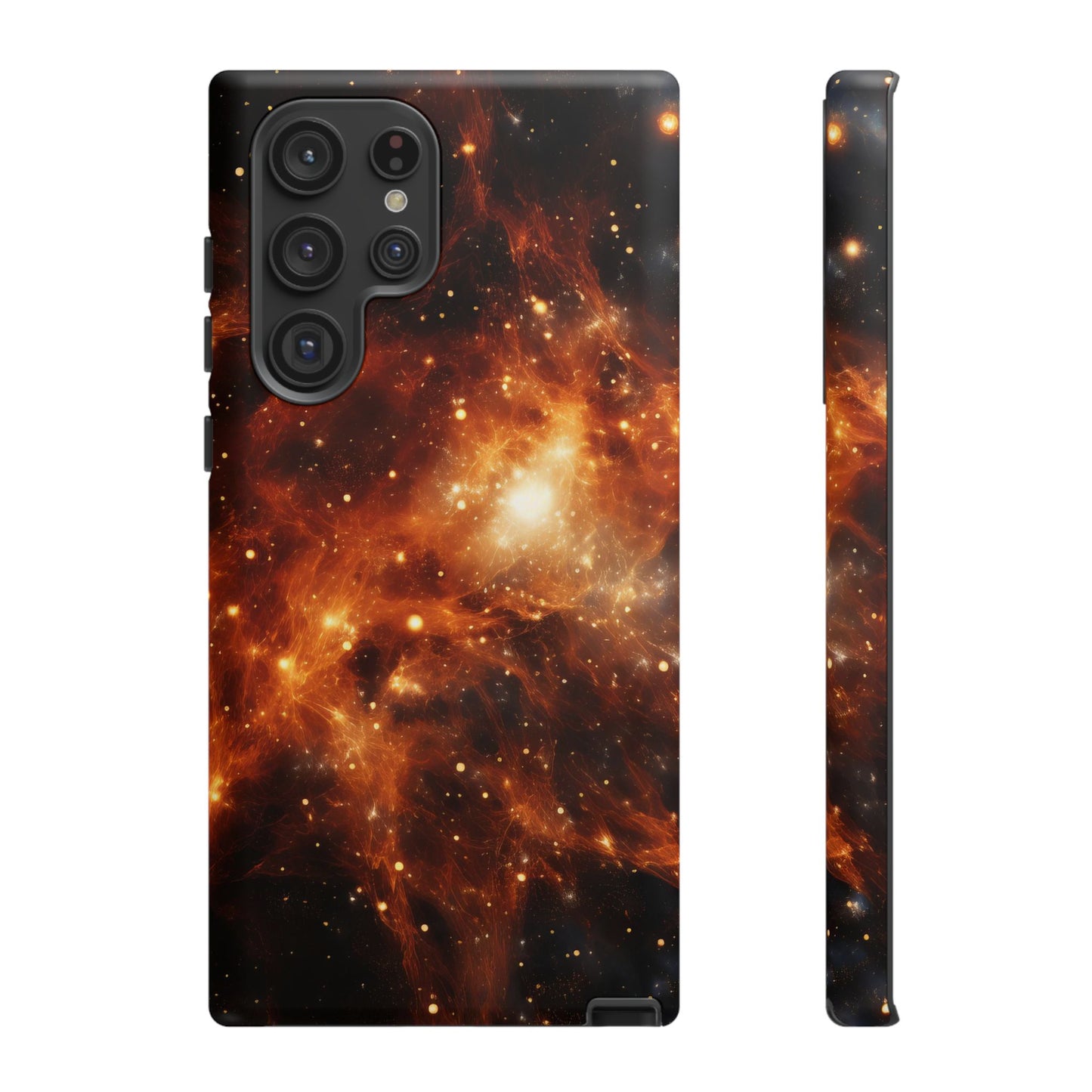 Orange Nebulae Phone Case