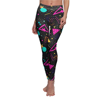 Retro Geometric Shapes Women's Leggings