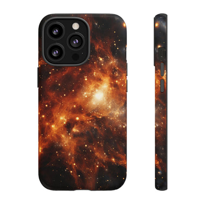 Orange Nebulae Phone Case