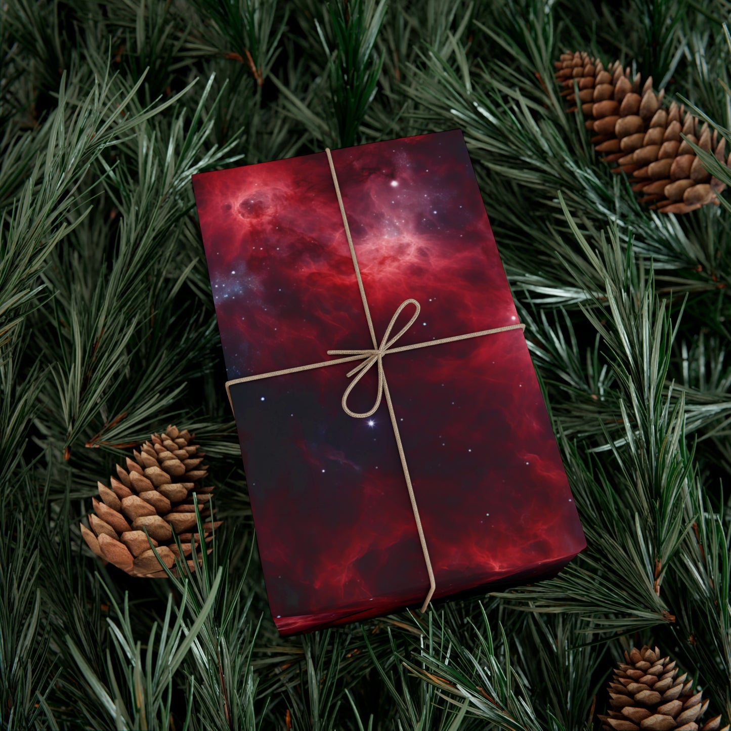 Crimson Nebulae Wrapping Paper